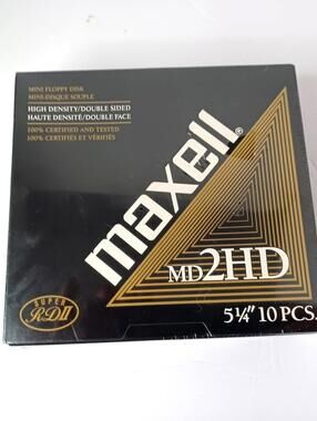 Maxell 10 Count Floppy Disks MF2HD